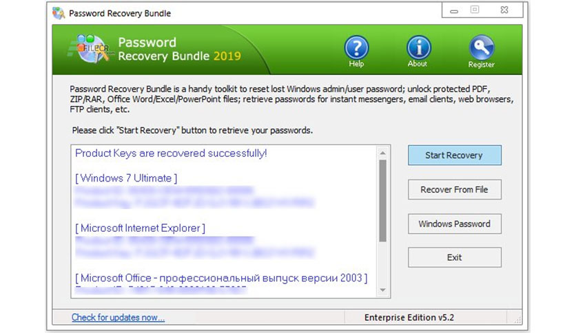 Password Recovery Bundle Serial Key